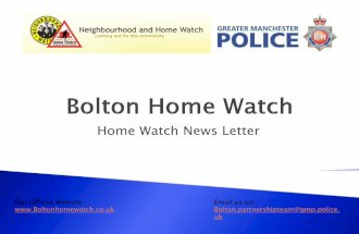 Home Watch newsletter K8 and K9 11-24 July