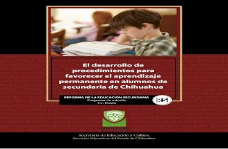 Asignatura Estatal: El desarrollo de proc. para favorecer el apje. pte.  secundaria de Chihuahua