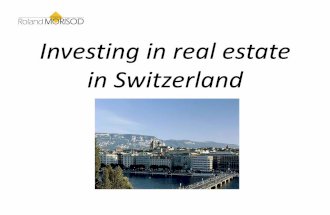Roland Morisod - Investing in real estate in Switzerland.