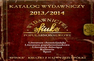 Katalog wydawniczy - Wydawnictwo Sfinks 2013 - Księgarnia internetowa Sfinks.info