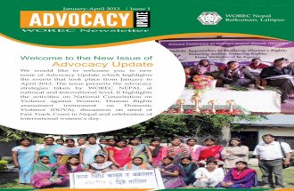 Advocacy update 2013 Issue 1
