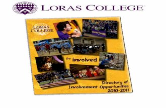 Loras College 2010-11 Involvement Opportunitites