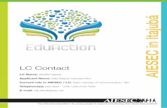 LC Itajuba EduAction Application 2012!