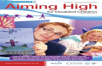 Aiming High for Disabled Children Issue 6 Autumn 2011