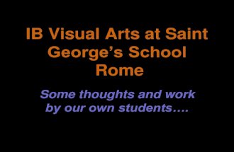 IB Visual Arts St George's