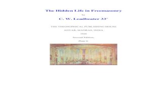hidden life in freemasonry