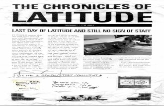 The Chronicles of Latitude Sunday Edition