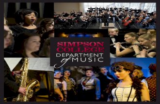 Simpson College Department of Music Viewbook