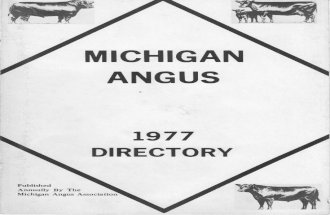 1977 Michigan Angus Membership Direcotory