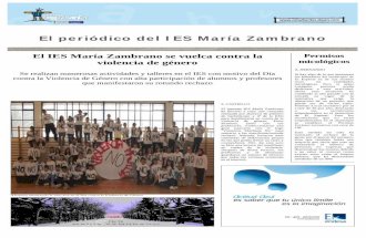 Periódico Escolar IES María Zambrano
