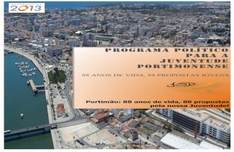 Programa Político para a Juventude Portimonense JSD Portimao 2013