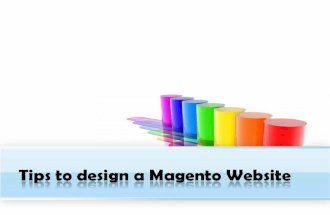 Tips to design a Magento Website