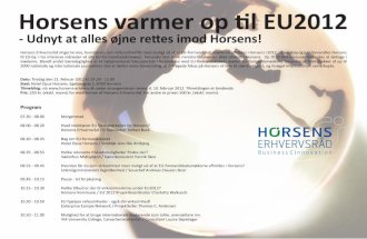 Horsens varmer op til EU2012