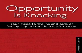 Opportunity is Knocking - Finding a Good Deal