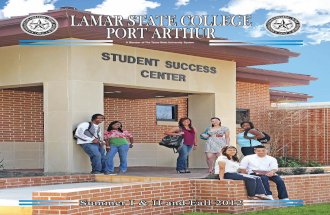 Summer I & II and Fall 2012 Class Schedule Lamar State College- Port Arthur