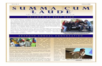 Summa Cum Laude Newsletter - Spring 2008