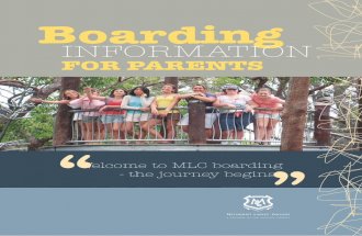 Boarding Information for Families