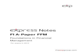 FIA FFM 2013 notes