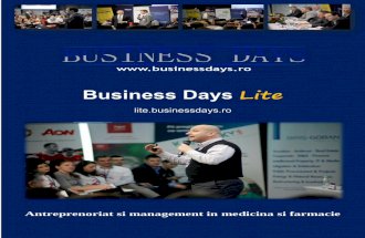Business Days Lite - prezentarea actualizata a evenimentului