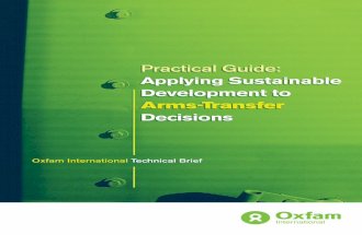 Practical Guide: Applying Sustainable Development Criteria to Arms Transfer Decisions