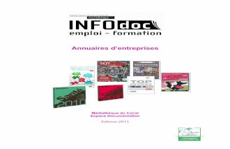 Bibliographie annuaires d'entreprises_médiathèque du Canal_SQY_2011