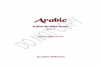 Arabic A Step By Step Guide Part 1