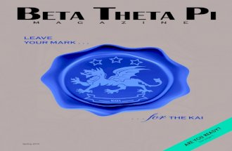 The Beta Theta Pi Magazine (Spring 2010)