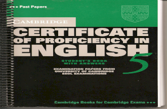 Cambridge Proficiency Book