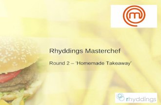 Rhyddings Masterchef 2013 round 2