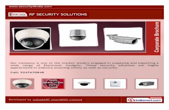 R. F. Security Solutions, Hyderabad, CCTV Dome Cameras