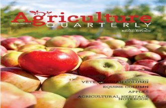 Agriculture Quarterly, September 2010