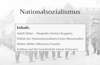 Nationalosozialismus van Hitler