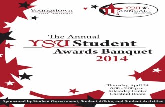 YSU Student Awards Banquet 2014