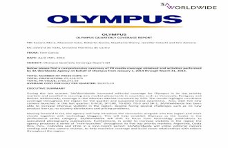 Olympus Quarterly Report