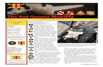 The March edition of the Rail Gunner Monthly