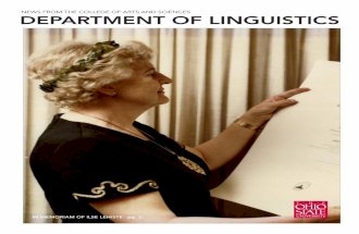 Department of Linguistics Newsletter