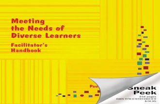 Meeting the Needs of Diverse Learners Facilitator's Handbook Sneak Peek