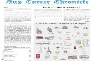 Sup Career Chronicle n°8