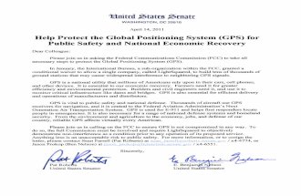 Letter from Senators Roberts and Nelson to the Chairman of the FCC on GPS issue