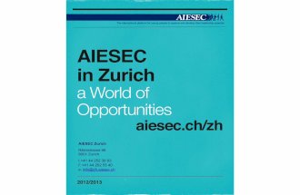 AIESEC Zurich booklet