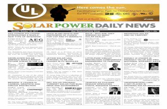 Solar Power Daily News - Oct. 18, 2011 - SPI 2011