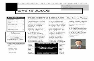 AAOS Winter 2010 Newsletter