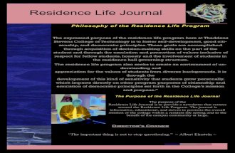 Residence Life Journal - April 2012