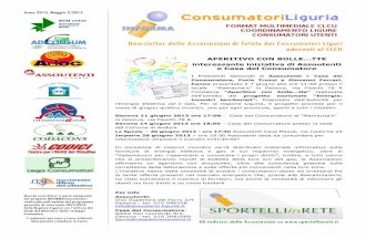 Newsletter consumatoriliguria maggio 2 2013