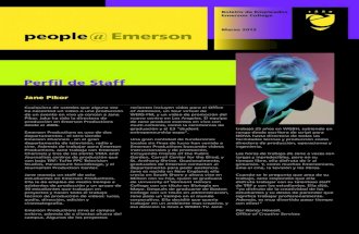 Emerson College Staff Newsletter, March 2013 (Spanish version)