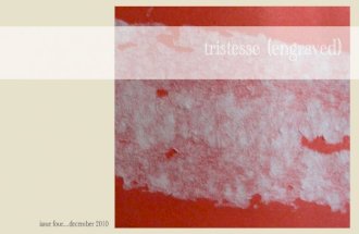 tristesse engraved issue four