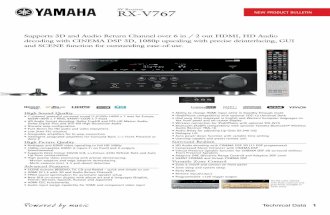 Yamaha AV Receiver RX-V767