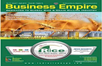 Business Empire RiceGrain Milling Magazine. April 2014.