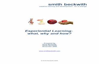 Experiential Learning - What, Why & How
