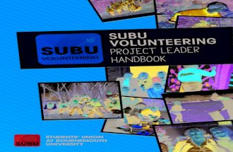 SUBU Volunteering Project Leader Handbook
